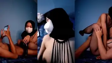 Bokep Jilbab Viral Twitter Goyang di Ranjang poster